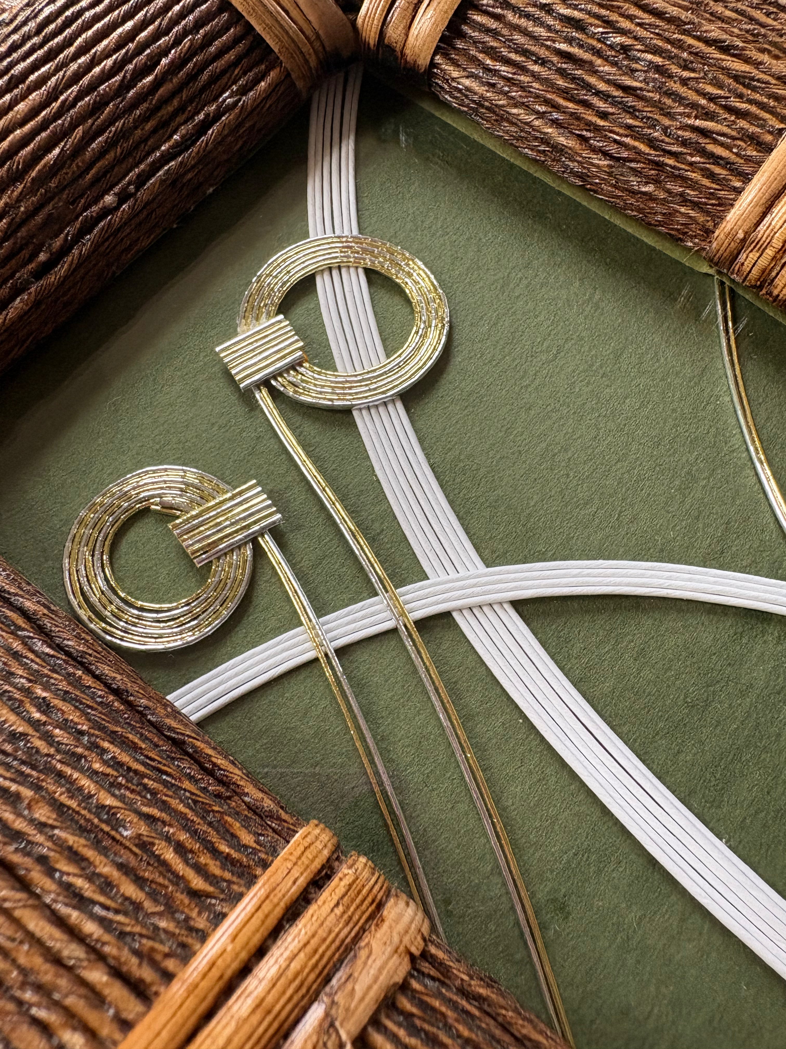 Mizuhiki drawing (Zonnestralen)